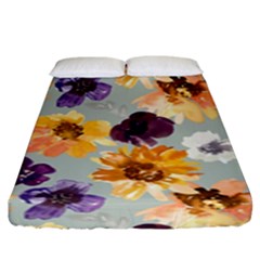 Floral Beauty Fitted Sheet (king Size) by Angelandspot