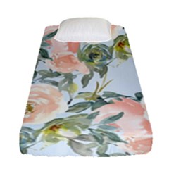 Pink Old Fashioned Roses Fitted Sheet (single Size) by Angelandspot