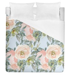 Pink Old Fashioned Roses Duvet Cover (queen Size) by Angelandspot