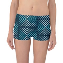 Blue Motif Design Boyleg Bikini Bottoms by tmsartbazaar