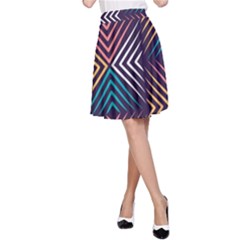 Vintage Motif Design A-line Skirt by tmsartbazaar
