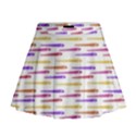 Cartoon Style Snake Drawing Motif Pattern Print Mini Flare Skirt View1