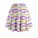 Cartoon Style Snake Drawing Motif Pattern Print Mini Flare Skirt View2