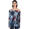 Flamelet Off Shoulder Long Sleeve Top View1