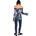Flamelet Off Shoulder Long Sleeve Top View2