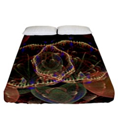 Fractal Geometry Fitted Sheet (california King Size) by Sparkle
