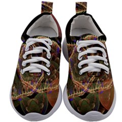 Fractal Geometry Kids Athletic Shoes by Sparkle