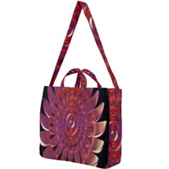 Chakra Flower Square Shoulder Tote Bag by Sparkle