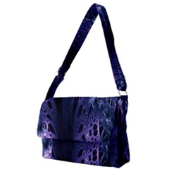 Fractal Web Full Print Messenger Bag (l) by Sparkle