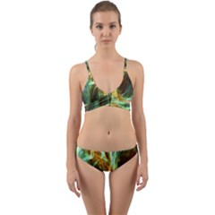 Abstract Illusion Wrap Around Bikini Set by Sparkle