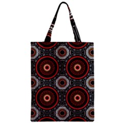 Tribal Aztec Mandala Art Zipper Classic Tote Bag by tmsartbazaar