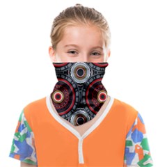 Tribal Aztec Mandala Art Face Covering Bandana (kids) by tmsartbazaar