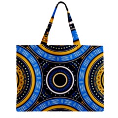 Tribal Zentangle Art Zipper Mini Tote Bag by tmsartbazaar
