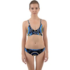 Tribal Zentangle Art Wrap Around Bikini Set by tmsartbazaar