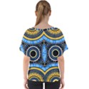 Tribal Zentangle Art V-Neck Dolman Drape Top View2