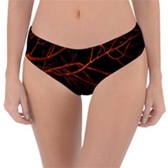 Dark Forest Scene Print Reversible Classic Bikini Bottoms by dflcprintsclothing