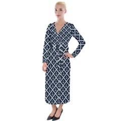 Anchors  Velvet Maxi Wrap Dress by Sobalvarro