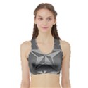 Star Grey Sports Bra with Border View1