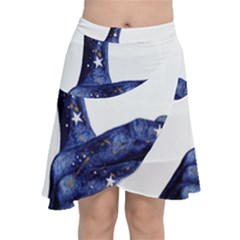 Hush Silence Quiet Secret Silent Chiffon Wrap Front Skirt by HermanTelo