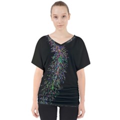Galaxy Space V-neck Dolman Drape Top by Sabelacarlos