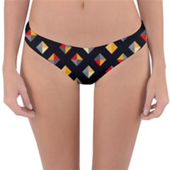 Geometric Diamond Tile Reversible Hipster Bikini Bottoms by tmsartbazaar