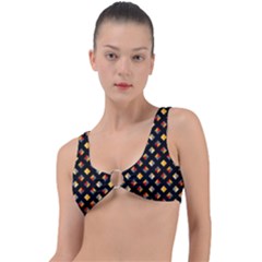 Geometric Diamond Tile Ring Detail Bikini Top by tmsartbazaar