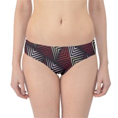 Abstract Zigzag Motif Hipster Bikini Bottoms by tmsartbazaar