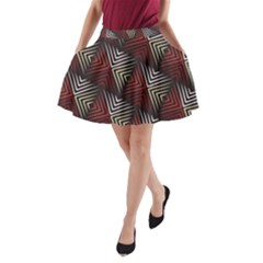 Abstract Zigzag Motif A-line Pocket Skirt by tmsartbazaar