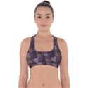 Zigzag Motif Design Cross Back Hipster Bikini Top  View1