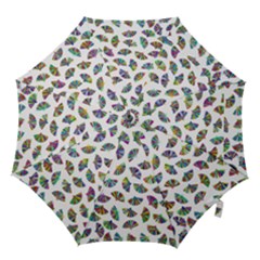 Folding Fan Background Wallpaper Hook Handle Umbrellas (small) by HermanTelo