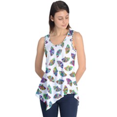 Folding Fan Background Wallpaper Sleeveless Tunic by HermanTelo