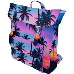 Sunset Palms Buckle Up Backpack by goljakoff