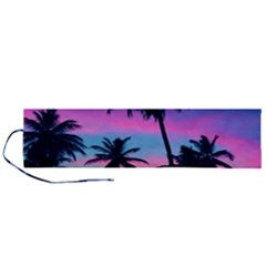Sunset Palms Roll Up Canvas Pencil Holder (l) by goljakoff