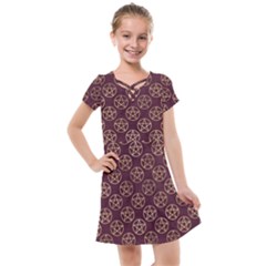 Golden Pentagram Kids  Cross Web Dress by Angelandspot