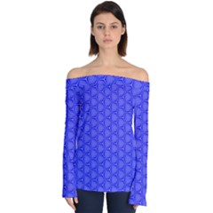 Blue-monday Off Shoulder Long Sleeve Top by roseblue