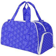 Blue-monday Burner Gym Duffel Bag by roseblue