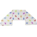 Multicolored Hands Silhouette Motif Design Long Sheer Chiffon Scarf  View2