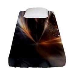 Digital Geometry Fitted Sheet (single Size) by Sparkle