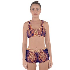 Sun Fractal Racerback Boyleg Bikini Set by Sparkle