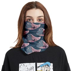 Doodle Queen Fish Pattern Face Covering Bandana (two Sides) by tmsartbazaar