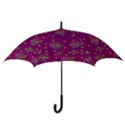 Beautiul Flowers On Wonderful Flowers Hook Handle Umbrellas (Small) View3