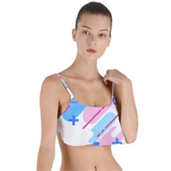 Abstract Geometric Pattern  Layered Top Bikini Top  by brightlightarts