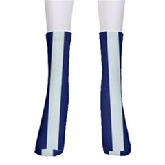 Navy In Vertical Stripes Men s Crew Socks by Janetaudreywilson