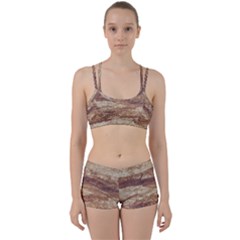 Grunge Surface Print Perfect Fit Gym Set by dflcprintsclothing
