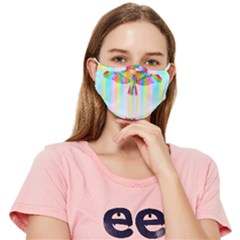 Rainbow Bird Fitted Cloth Face Mask (adult) by Sparkle