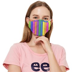 Colorful Spongestrips Fitted Cloth Face Mask (adult) by Sparkle