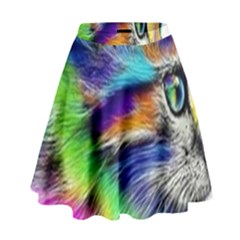 Rainbowcat High Waist Skirt by Sparkle