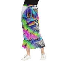 Rainbowcat Maxi Fishtail Chiffon Skirt by Sparkle
