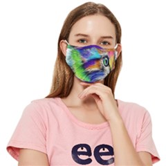 Rainbowcat Fitted Cloth Face Mask (adult) by Sparkle