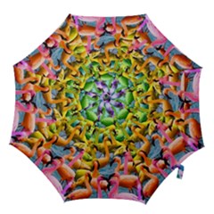 Rainbow Flamingos Hook Handle Umbrellas (large) by Sparkle